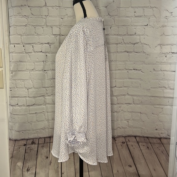 CAROLINA BELLE Tie Neck Boho Blouse - Picture 2 of 5